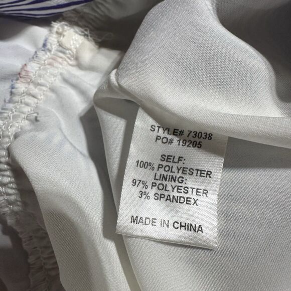 Skies Are Blue Jumpsuit Women’s L Large  Geometric Print Sleeveless Tie Belt NWT - Picture 8 of 14